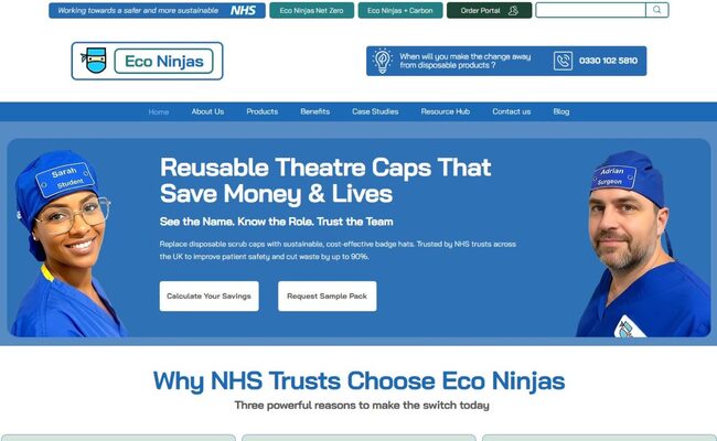 Eco Ninjas desktop view