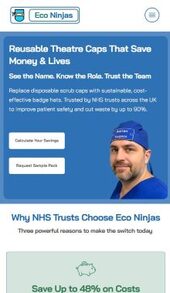 Eco Ninjas mobile view